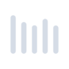 A simplified, abstract representation of a histogram with five vertical bars of varying heights on a plain background.