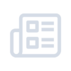 An icon of a newspaper with simplified text and images, representing news or media.