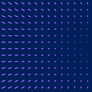 A hypnotic spiral pattern with radiating lines on a dark blue background.