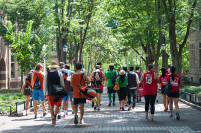 Clusters on Locust Walk